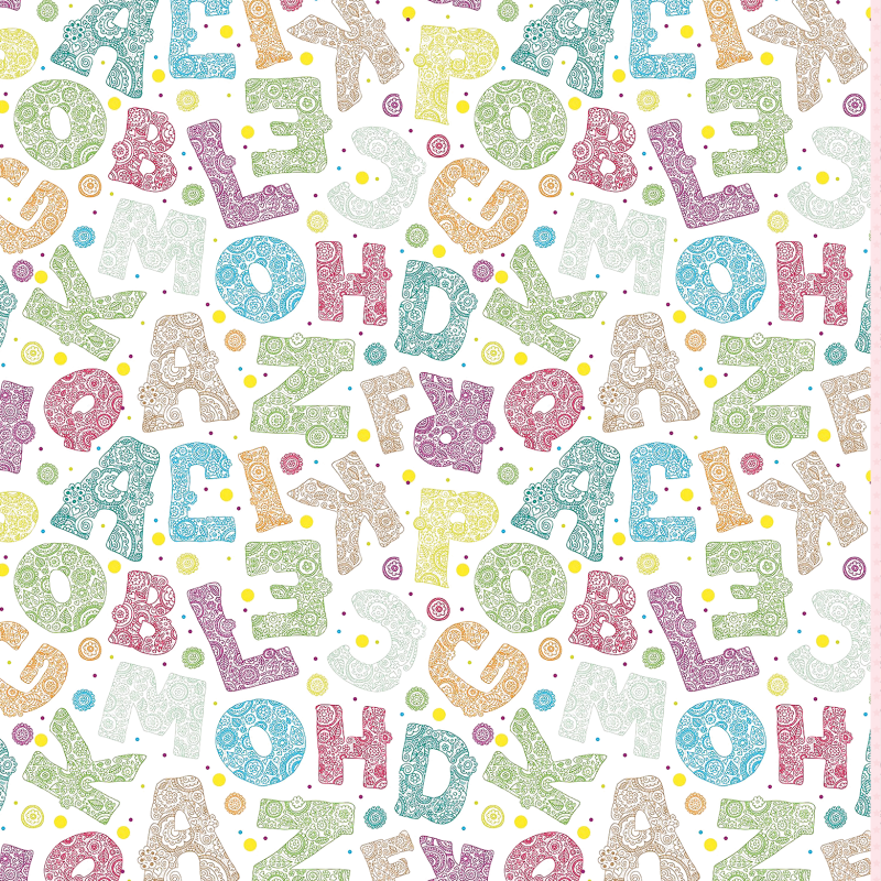 Youthful Letter Wallpaper