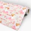 Papier peint rose juvénile