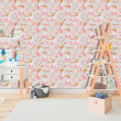 Papier peint rose juvénile