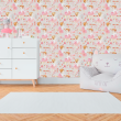 Papier peint rose juvénile