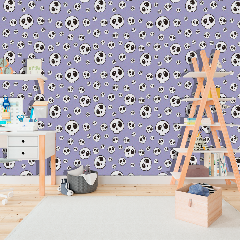 Papel Pintado juvenil fondo morado