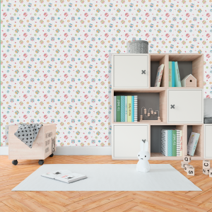 Kinder-Tapete mit kleinen...