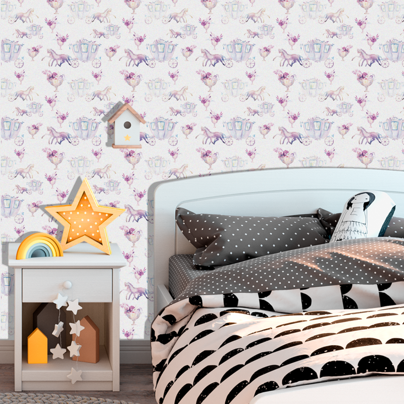 Papier Peint Enfant Carrosse de Princesse