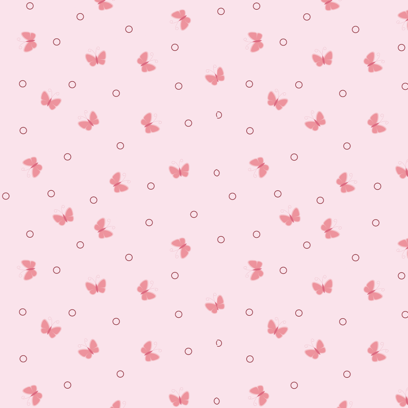 Pink butterfly juvenile wallpaper