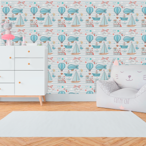 Youthful Wallpaper Blue Globe