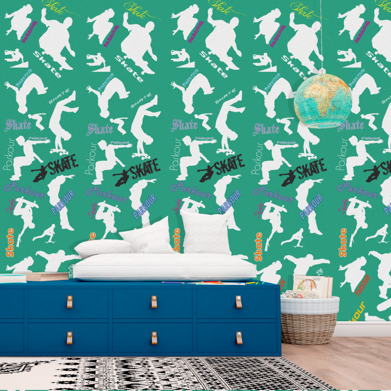 Carta da parati giovanile skate