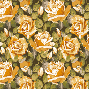 Yellow Floral Wallpaper