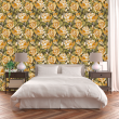 Gelbe Blumentapete