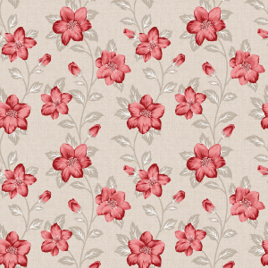 Red Rose Floral Wallpaper