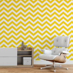 Wallpaper Zig Zag Yellow