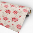 Carta da Parati Floreale Rosa Rossa