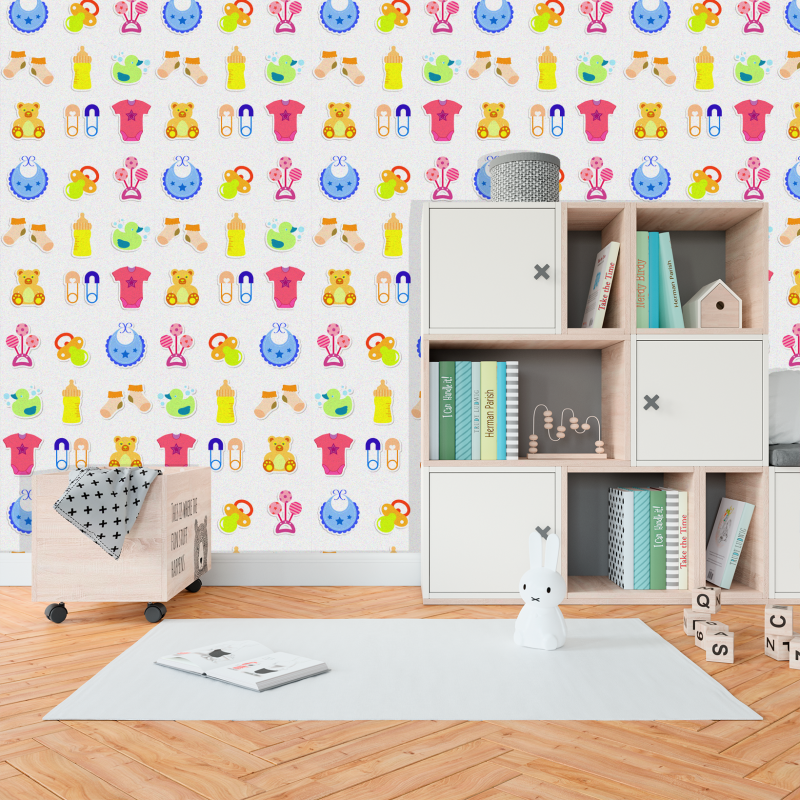 Colorful children's wallpaper