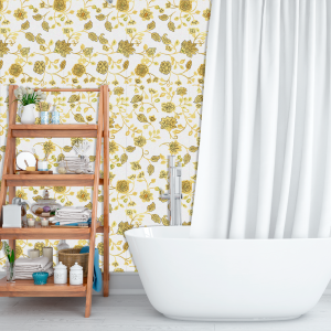 Yellow Floral Wallpaper