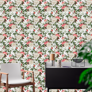 Papier Peint Floral Roses