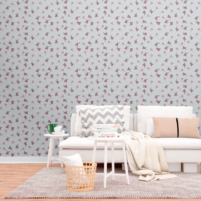Floral Wallpaper Little Roses