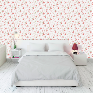 Wallpaper with Floral Roses