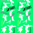 Papel Pintado Juvenil skate verde