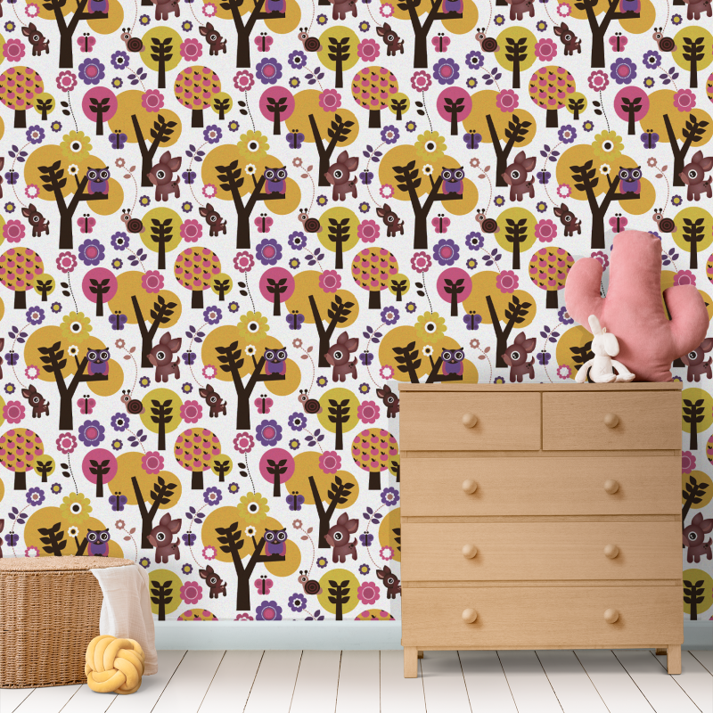 Forest Enchanted Children's Wallpaper