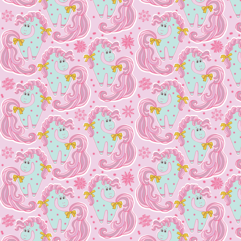 Children's Pink Unicorn Wallpaper
