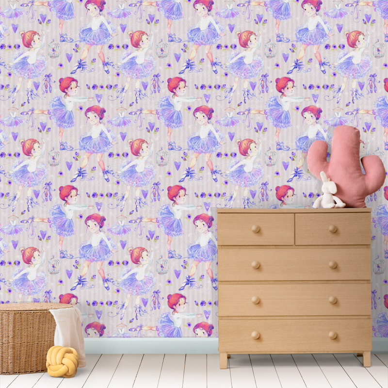 Papier peint enfant Ballerine