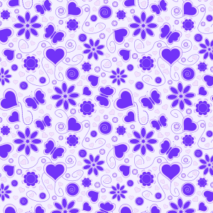 Papier Peint Floral Violet