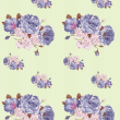 Papier peint floral avec des roses violettes