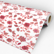 Papier Peint Floral Rouge
