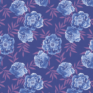 Wallpaper with Blue Roses...