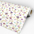 Delicate Lilac Floral Wallpaper