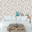 Delicate Lilac Floral Wallpaper
