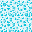 Blue Floral Wallpaper
