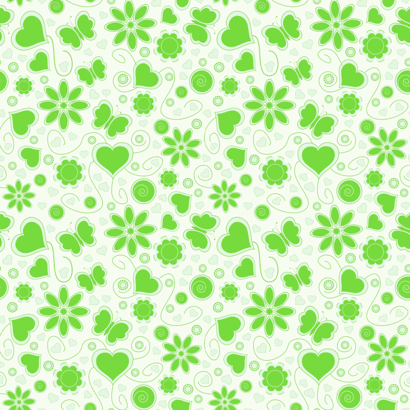 Grüne Blumentapete