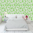 Papel Pintado Floral Verde