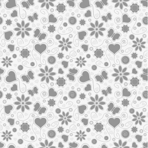 Gray Floral Wallpaper
