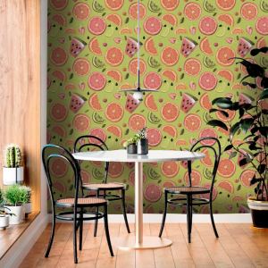 Papel Pintado Frutal