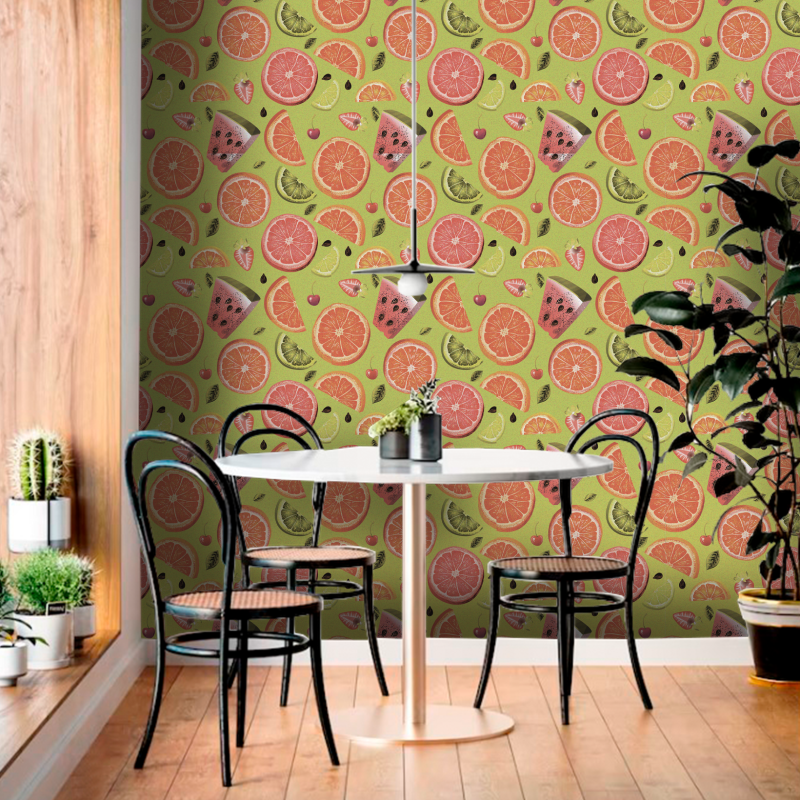 Papel Pintado Frutal