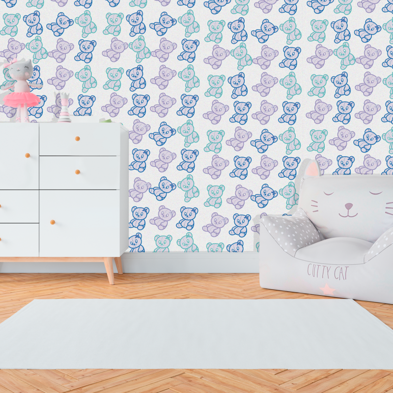 Kindertapete mit Teddybären