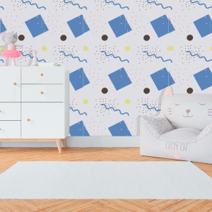 Geometric Blue Wallpaper