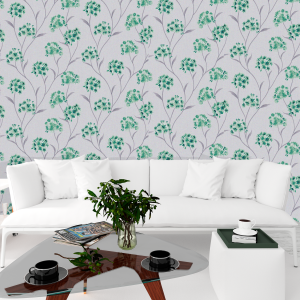 Floral Wallpaper White and...