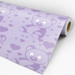 Children's Wallpaper Purple Bears