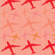 Papel pintado Infantil Aviones Rojos