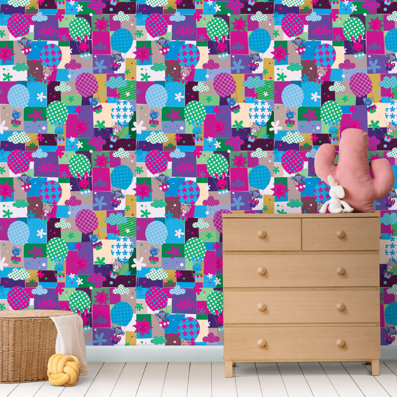 Multicolored Children's Wallpaper