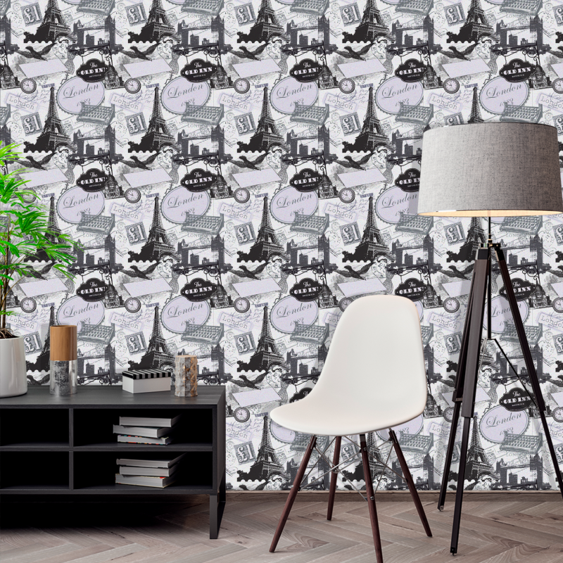 Carta da parati Giovanile Londra Parigi