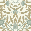 Floral Wallpaper in Green Seed