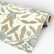 Floral Wallpaper in Green Seed