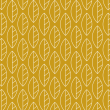 Papier peint géométrique feuilles moutarde