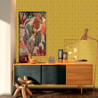 Geometric Mustard Leaves Wallpaper