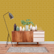 Geometric Mustard Leaves Wallpaper