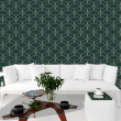 Abstract Geometric Green Wallpaper