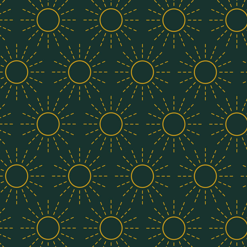 Geometric Sun Green Background Wallpaper